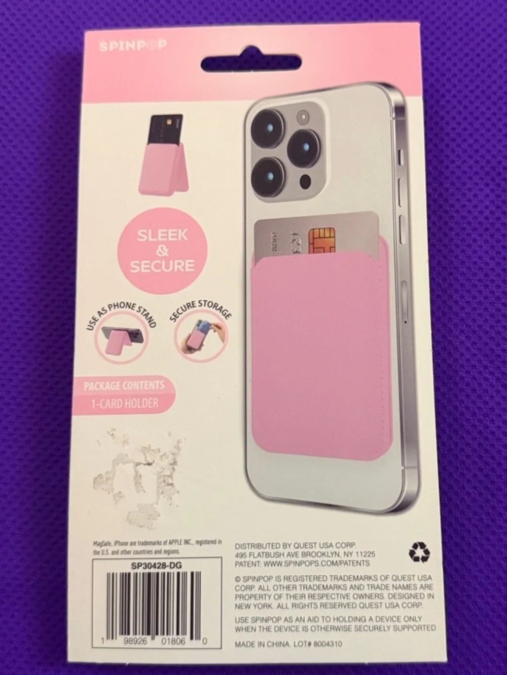 MagSafe Card Holder & Kickstand - Pink